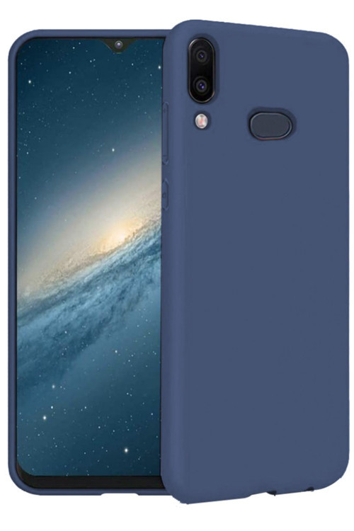 Samsung Galaxy A10S Ince Mat Silikon Kılıf Lacivert