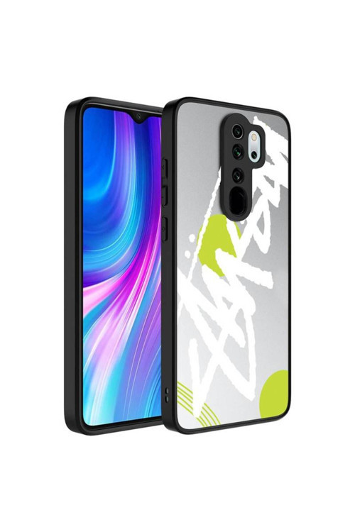 Xiaomi Redmi Note 8 Pro Aynalı Desenli Kapak Yazı