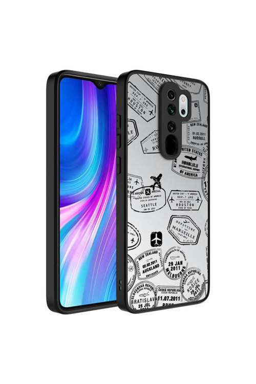 Xiaomi Redmi Note 8 Pro Aynalı Desenli Kapak Fragile