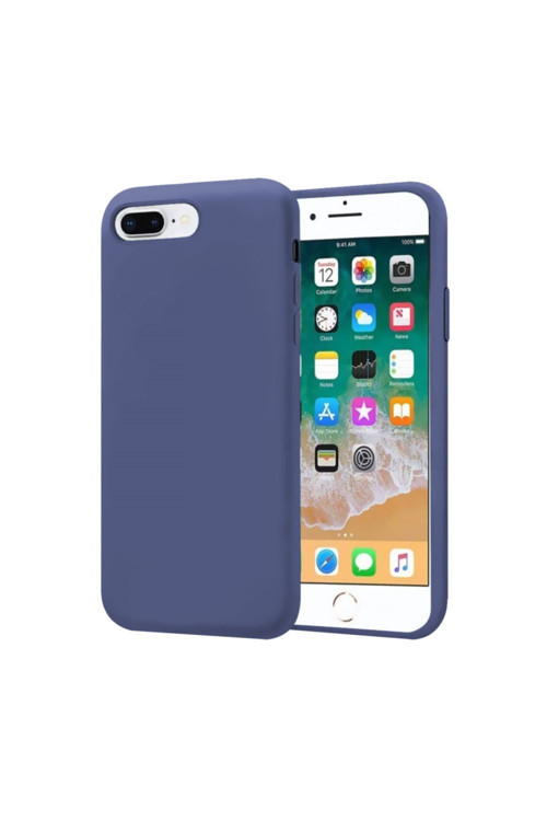 Apple Iphone 7 Plus Ince Mat Silikon Kılıf Lacivert