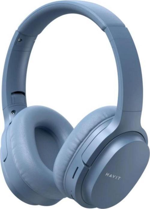 I62 Katlanabilir Kafaüstü Mikrofonlu Bluetooth Kulaklık - Mavi