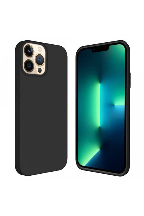 Apple Iphone 13 Pro 6.1'' Içi Kadife Silikon Kılıf Siyah