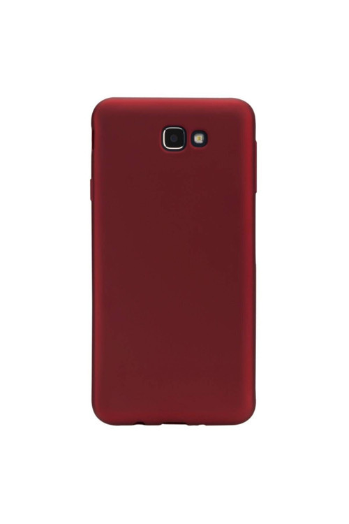 Samsung Galaxy J5 Prime Premium Silikon Kılıf Bordo