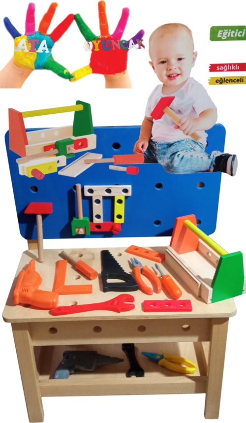 Ahşap mini tamir köşesi & çantası