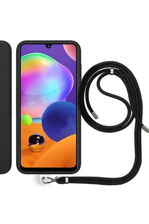 Samsung Galaxy A32 (A325F) Ip Askılı Silikon Kılıf Siyah