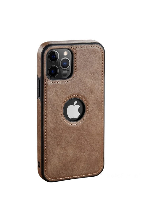 Iphone 11 Pro Max Uyumlu Hole Deri Kılıf K.Kahve