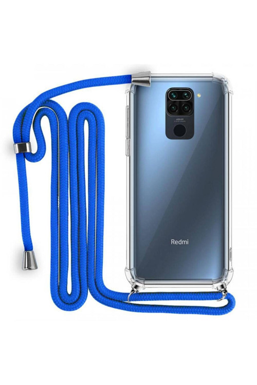 Boyun Askılı Şeffaf Tank Kılıf Xiaomi Redmi Note 9