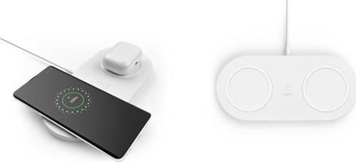2 in 1 Kablosuz Şarj Cihaz ve Standı, Wireless Charger Kablosuz Şarj Özelliği Olan Tüm Cihazlar ile Uyumlu