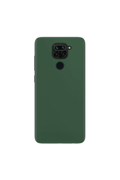 Xiaomi Redmi Note 9 Ince Mat Silikon Kılıf Haki