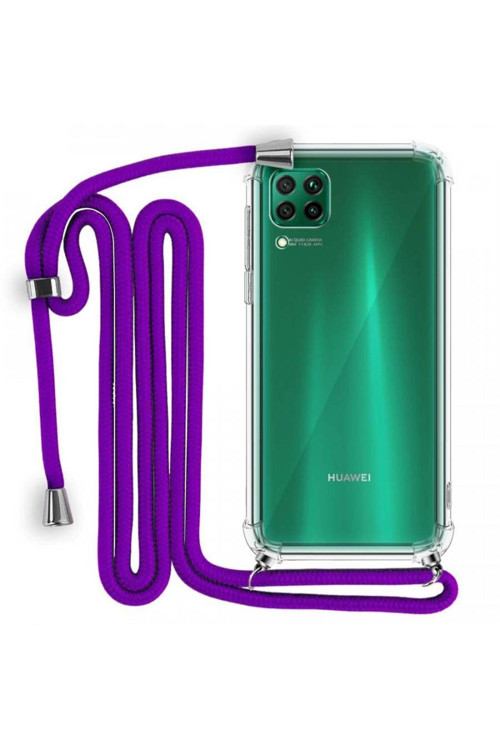 Boyun Askılı Şeffaf Tank Kılıf Huawei P40 Lite