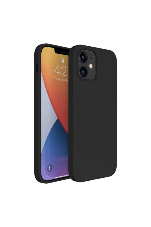 Apple Iphone 14 Plus 6.7'' Ince Mat Silikon Kılıf Siyah