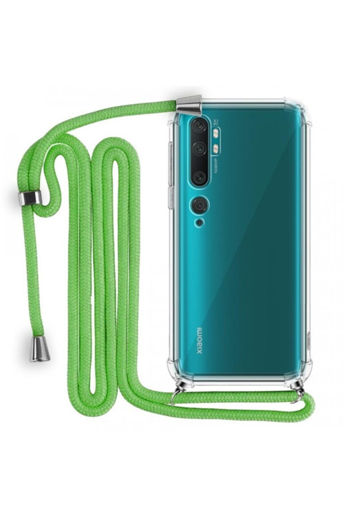 Boyun Askılı Şeffaf Tank Kılıf Xiaomi Mi Note 10 Uyumlu