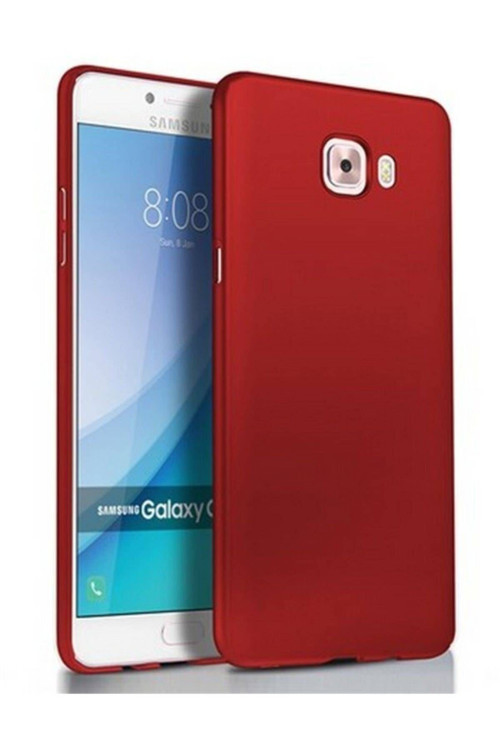 Samsung Galaxy C5 Pro Premium Silikon Kılıf Bordo