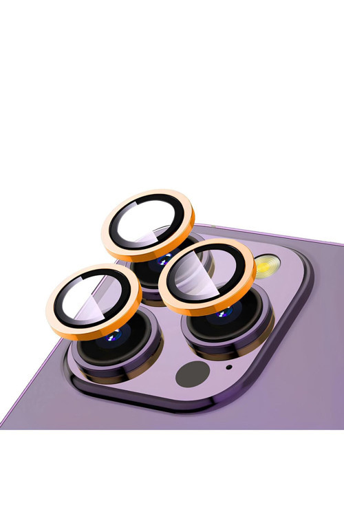 Apple İphone 16 Pro Max - Pro Metal Çerçeveli Kamera Koruma Lensi