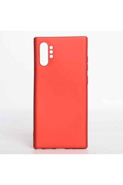 Samsung Galaxy Note 10 Plus Premium Silikon Kılıf Bordo