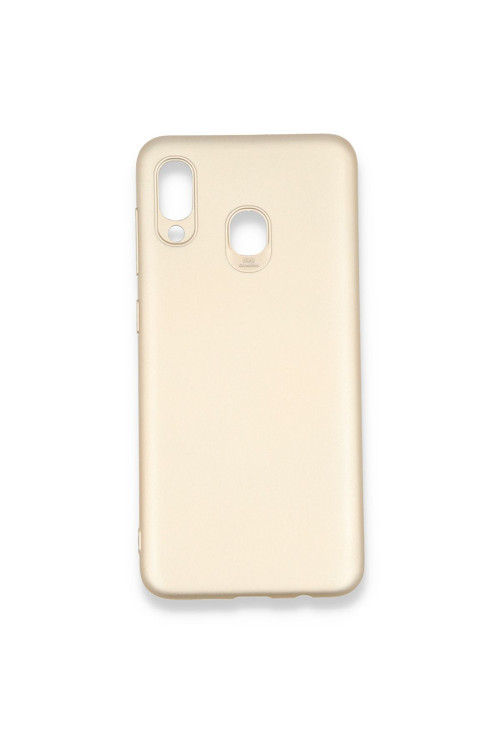 Samsung Galaxy M20 Premium Silikon Kılıf Gold