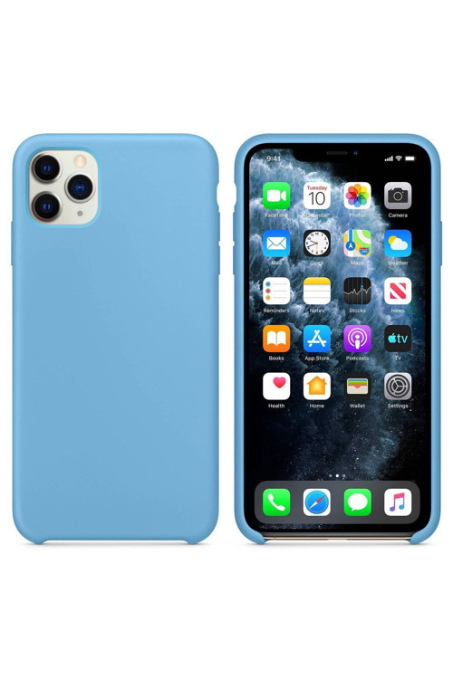 Apple Iphone 11 Pro Altı Açık Liquit Lansman Silikon Gök Mavisi