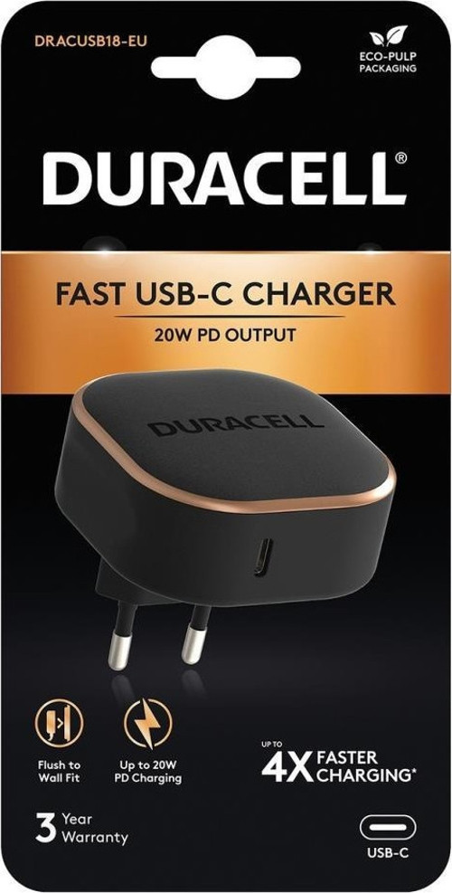 20W PD Şarj Başlığı 1xUSB-C - Siyah