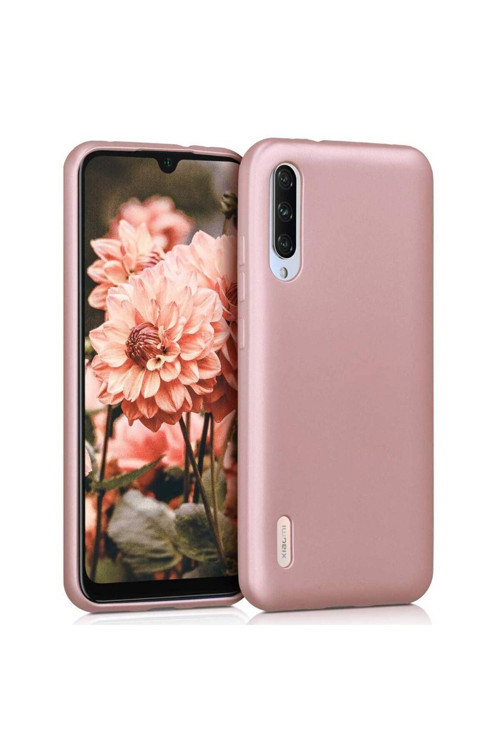 Xiaomi Mi 9 Lite Premium Silikon Kılıf Rose Gold