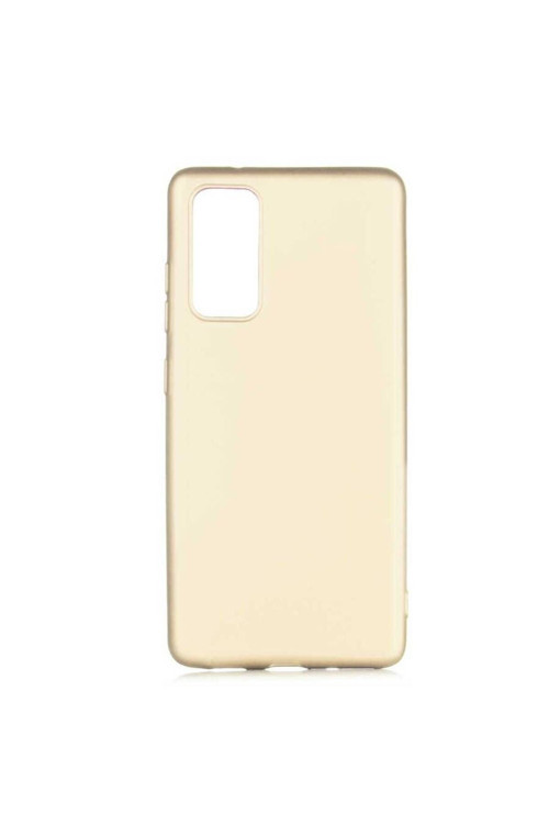 Samsung Galaxy S20 Plus Premium Silikon Kılıf Gold