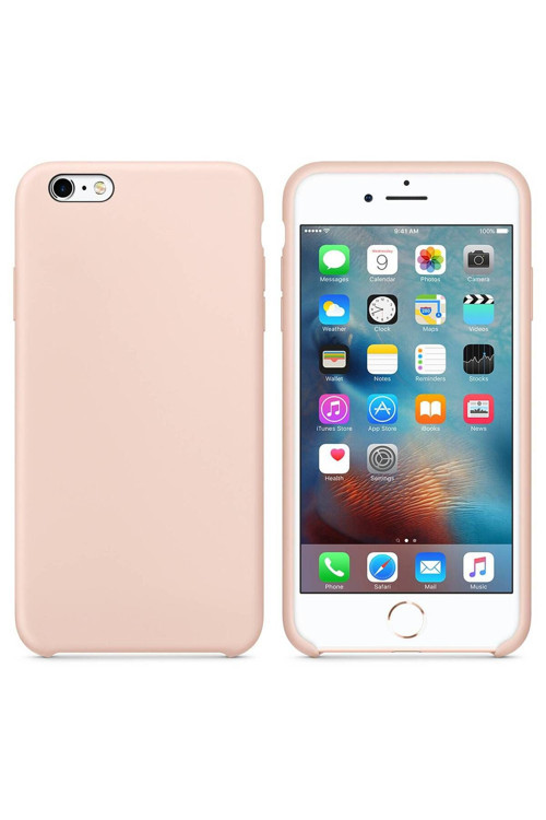 Apple Iphone 6 Altı Açık Liquit Lansman Silikon Toz Pembe