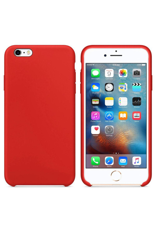 Apple Iphone 6 Altı Açık Liquit Lansman Silikon Bayrak Kırmızısı