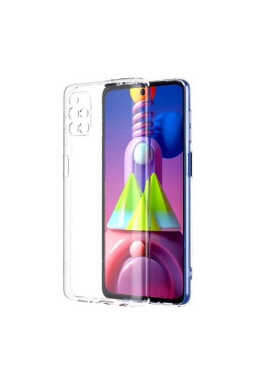 Samsung Galaxy M51 2.0 Mm Korumalı Şeffaf Silikon Kılıf