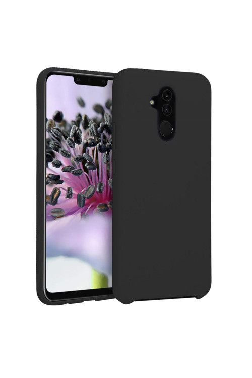 Huawei Mate 20 Lite Ince Mat Silikon Kılıf Siyah