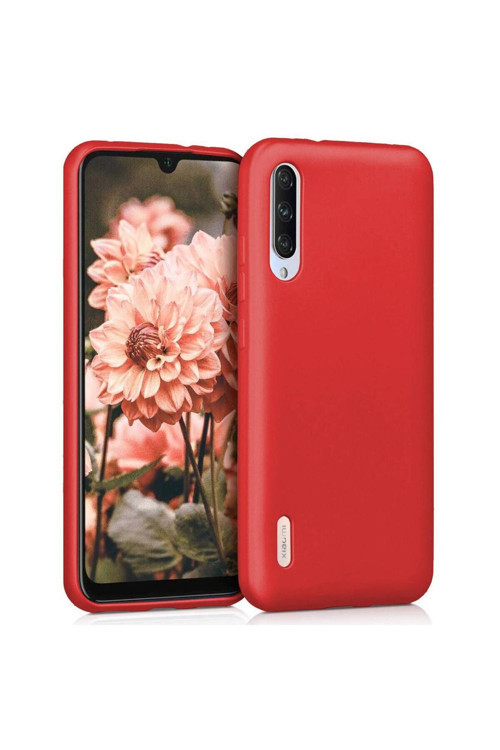 Xiaomi Mi 9 Lite Premium Silikon Kılıf Bordo