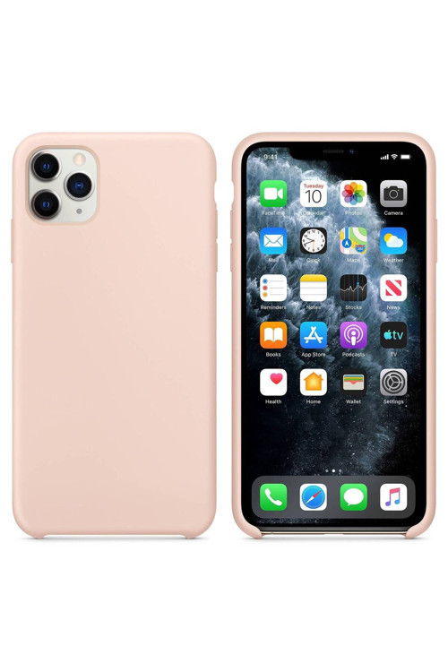 Apple Iphone 11 Pro Altı Açık Liquit Lansman Silikon Toz Pembe