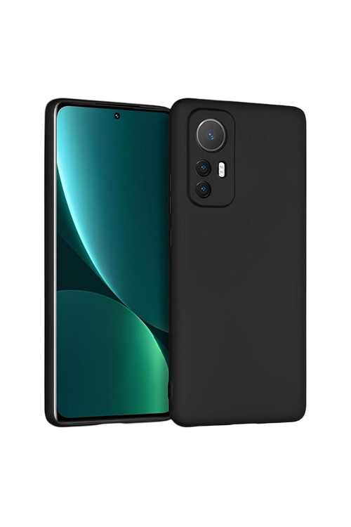 Xiaomi Mi 12 Lite Premium Silikon Kılıf Siyah