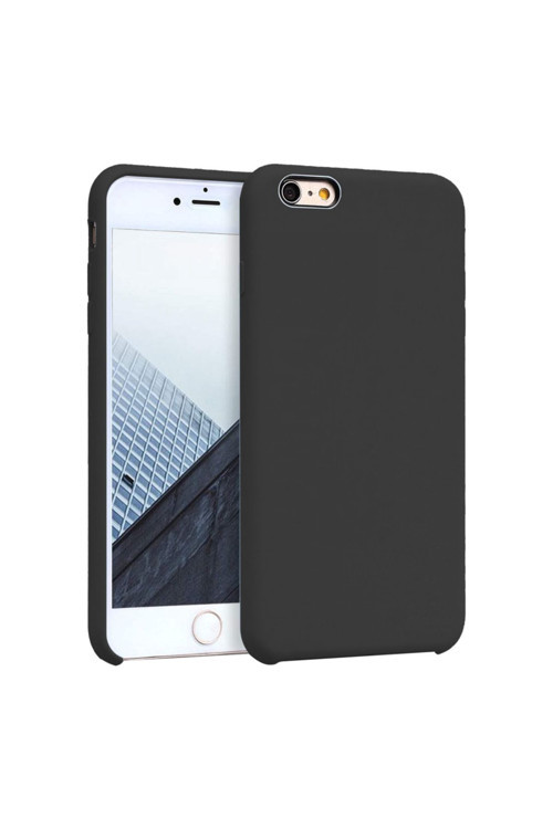 Apple Iphone 6S Plus Ince Mat Silikon Kılıf Siyah
