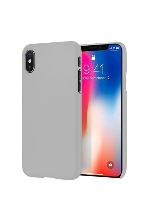 Apple Iphone Xs Ince Mat Silikon Kılıf Beyaz