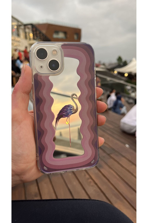 Aynalı Flamingo Kapak Galaxy A53