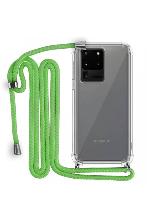 İp Askılı Tank Şeffaf Kılıf Samsung Galaxy S20 Ultra