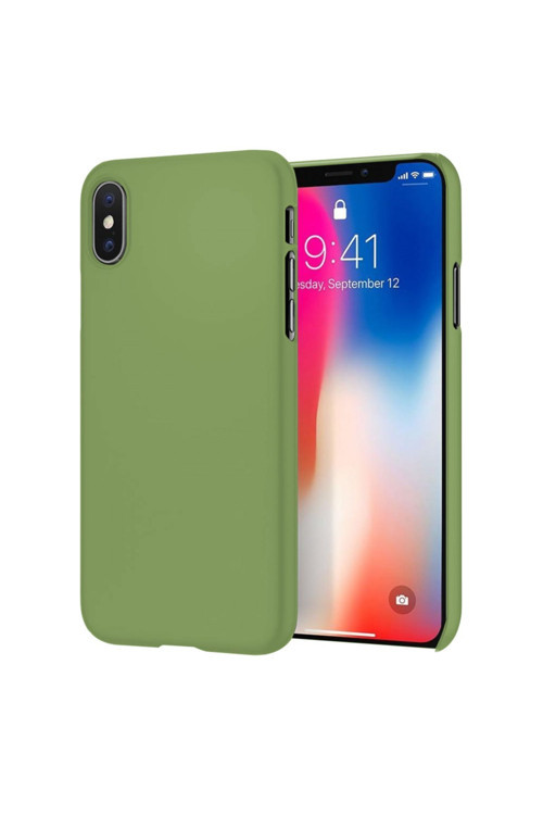 Apple Iphone Xs Max Ince Mat Silikon Kılıf Yeşil
