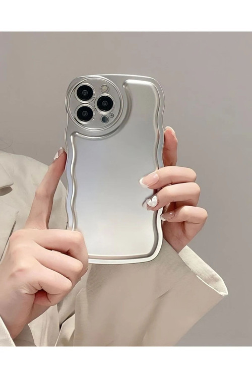 İphone 14 Pro Max Zigzaglı Hologramlı Puf Kılıf