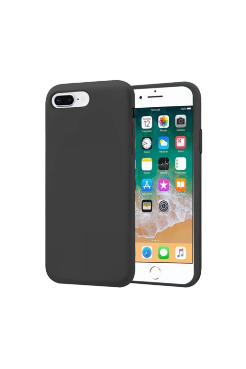Apple Iphone 7 Plus Ince Mat Silikon Kılıf Siyah