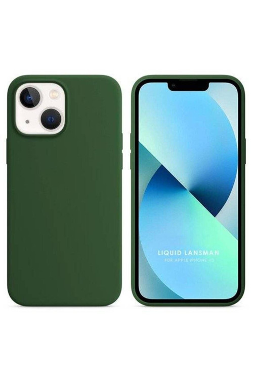 Apple Iphone 13 6.1'' Liquit Lansman Silikon Haki