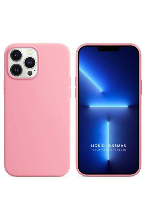 Apple Iphone 14 Pro Max 6.7'' Liquit Lansman Silikon Pembe
