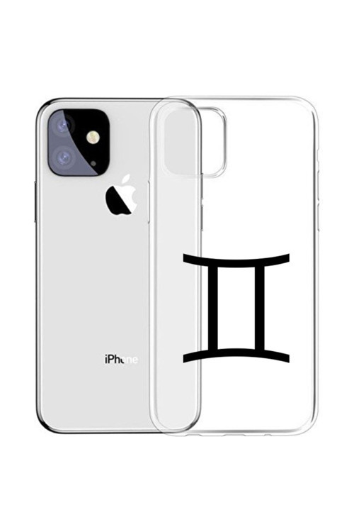 Apple Iphone 6S Ikizler Burcu Uv Baskılı Şeffaf Silikon Kılıf
