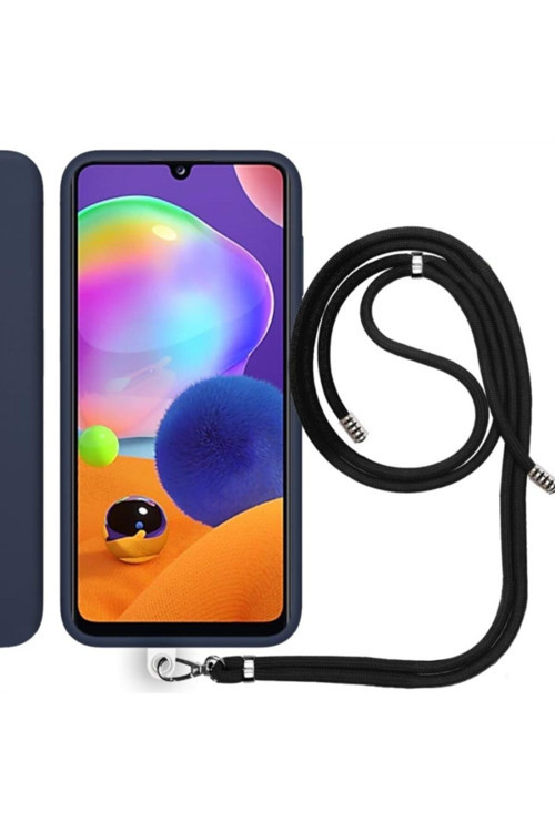 Samsung Galaxy A32 (A325F) Ip Askılı Silikon Kılıf Lacivert