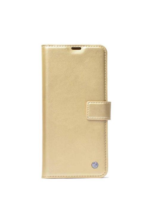 General Mobile Gm8 Cüzdanlı-Standlı-Kapaklı Kılıf Gold