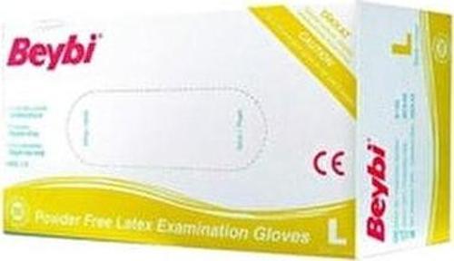 Pudrasız Lateks Muayene Eldiven Large (100'lü Paket)