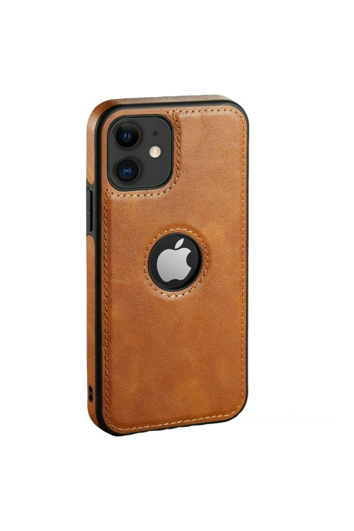 Iphone 11 Pro Max Uyumlu Hole Deri Kılıf A.Kahve