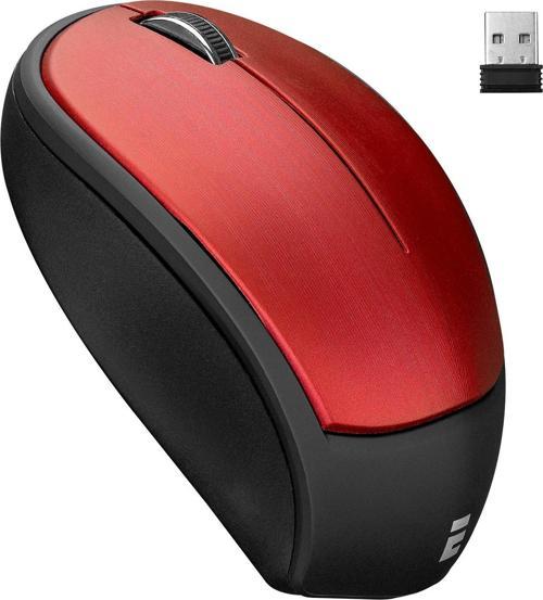 Usb Kırmızı 3D Optik Kablosuz Mouse Süper Sessiz Alkalin Pilli SM-340
