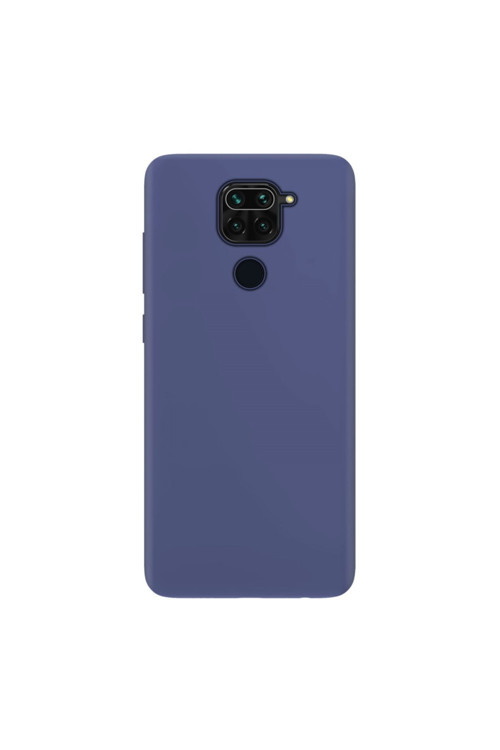 Xiaomi Redmi Note 9 Ince Mat Silikon Kılıf Lacivert