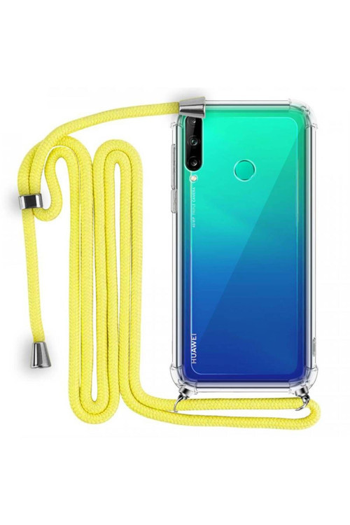 Boyun Askılı Şeffaf Tank Kılıf Huawei Y7P