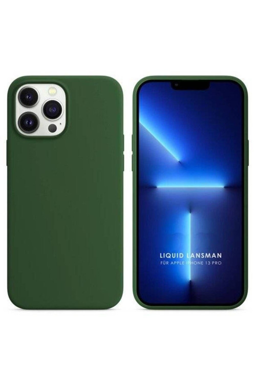 Apple Iphone 14 Pro Max 6.7'' Liquit Lansman Silikon Haki