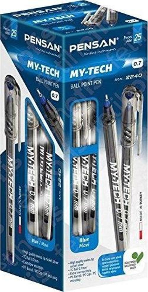My-Tech Tükenmez Kalem 1,0 Mm Siyah 25 Li (1 Paket 25 Adet)